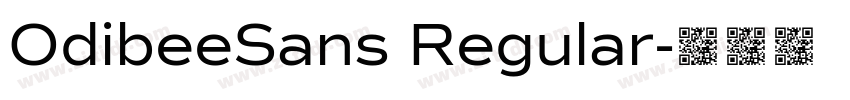 OdibeeSans Regular字体转换